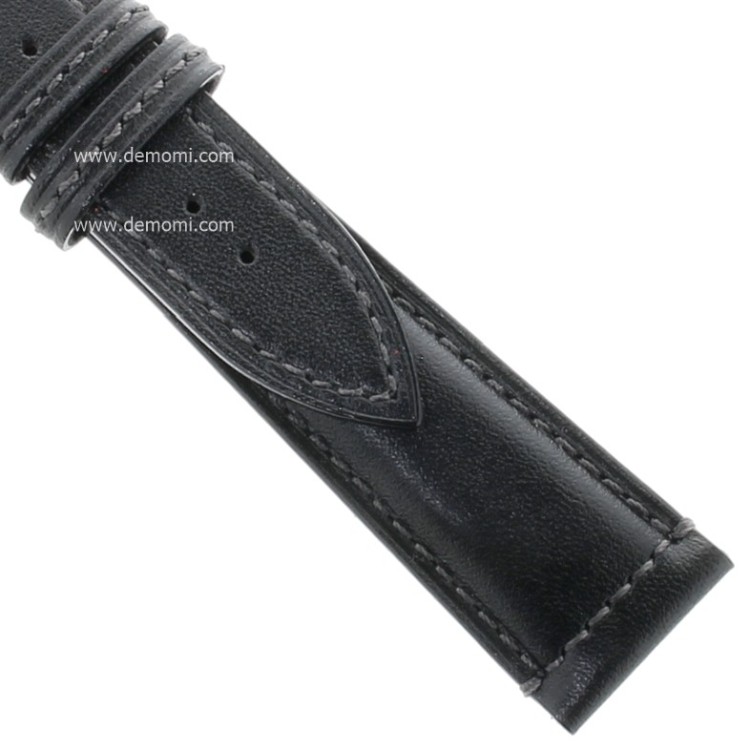 Cinturino Pelle Cuoio Inglese Nero opaco 18/16 mm B43B classico