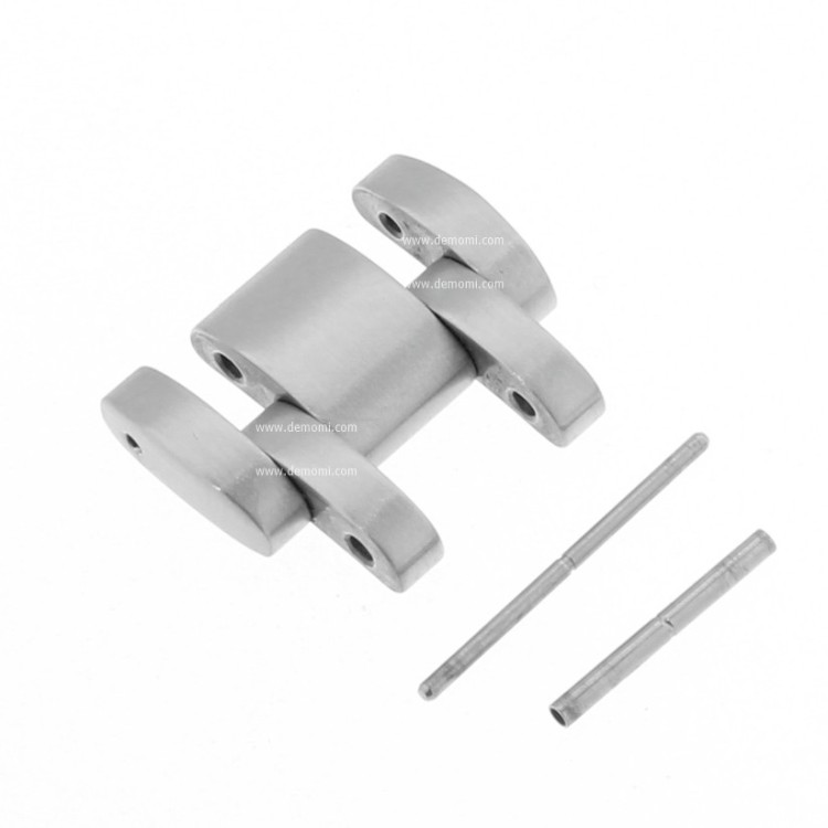 Zenith Maglia per Bracciale Rainbow Flyback acciaio. Misure: 17,5x10x3,5 mm Tutta satinata.