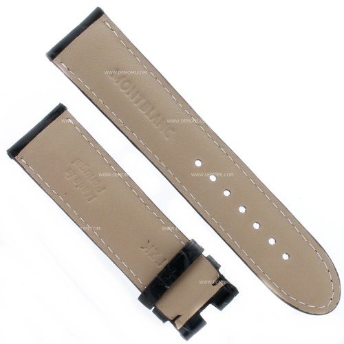 Montblanc Cinturino Alligatore Nero 103974 misure 21/20 mm per collezione Star e altri.