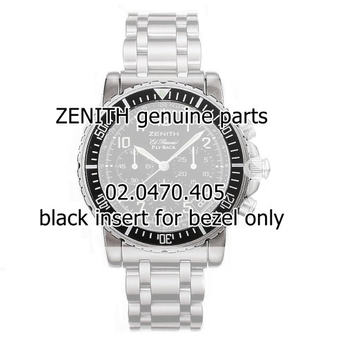 Zenith  inserto lunetta serigrafia nero per 02.0470.405  El Primero Rainbow Flyback
