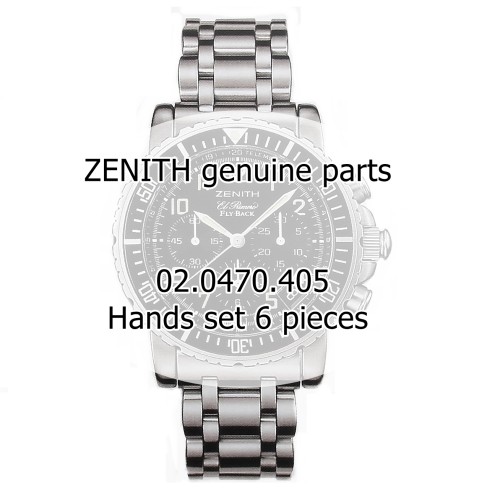 Zenith Lancette set 6 pezzi  per ref 02.0470.405 cronografo Rainbow El Primero Flyback Acciaio