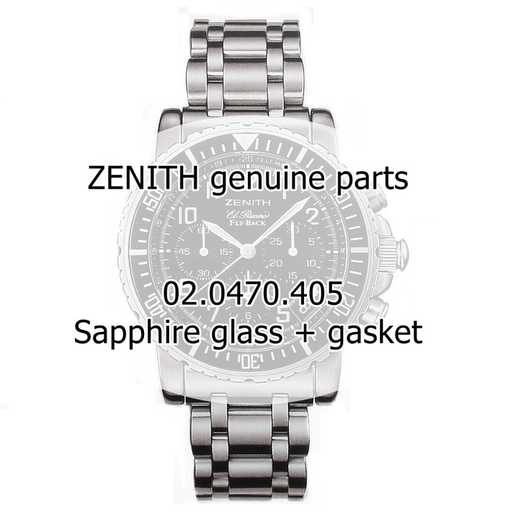 Zenith vetro zaffiro antiriflesso + giunto per 02.0470.405  El Primero Rainbow Flyback