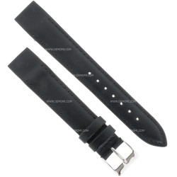 Cinturino aperto Sartoriale Pelle Nero per ansa fissa 18/16 mm B35B cucito