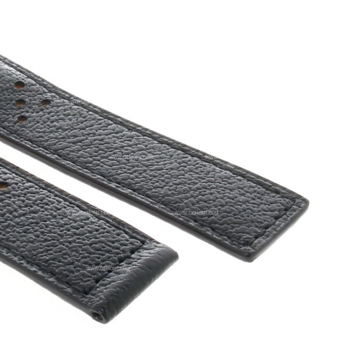 Tag Heuer Cinturino Monaco FC6324 Pelle Nera Forata 22/18 mm interno arancione. Automobile Club Monaco