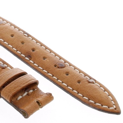 Cinturino Jaeger-LeCoultre Aftermarket Compatibile Struzzo Marrone opaco 16/14 mm