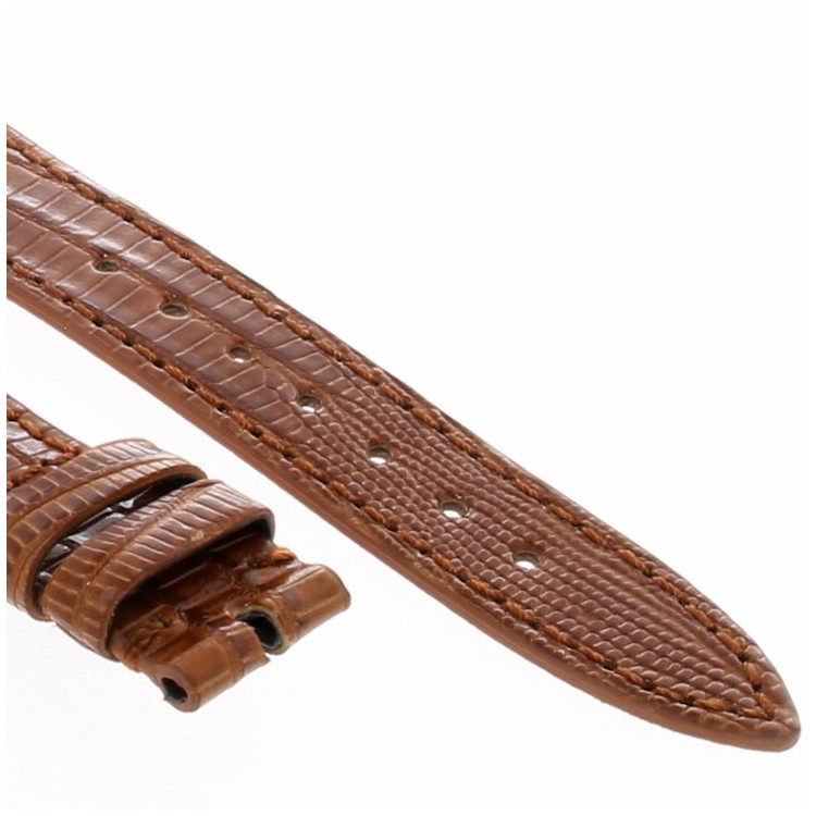Cinturino Sartoriale Lucertola Tejus Marrone Lucido 20/14 mm B22B forma classica
