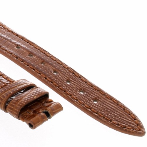Cinturino Sartoriale Lucertola Tejus Marrone Lucido 20/14 mm B22B forma classica
