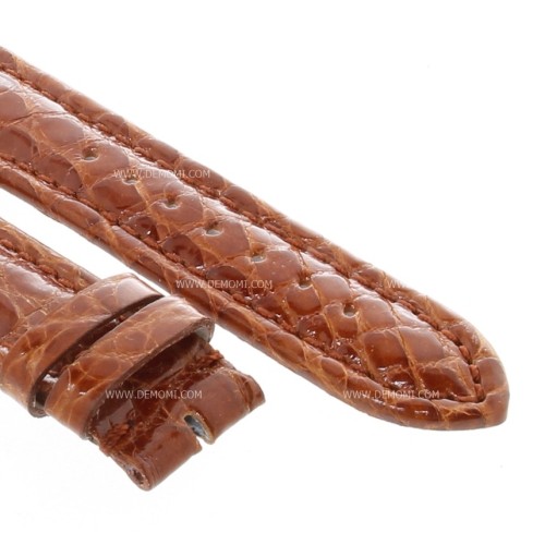 Cinturino Coccodrillo Marrone Gold Lucido 22/18 mm per Breitling