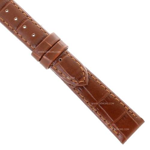 Longines Cinturino stampa alligatore marrone opaco 15/12 mm