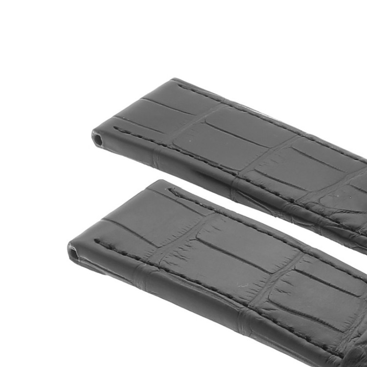 Montblanc Cinturino Alligatore Nero 107295 misure 22/20 mm per Timewalker e altri.