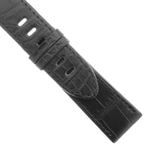 Montblanc Cinturino Alligatore Nero 107295 misure 22/20 mm per Timewalker e altri.