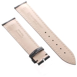 Frederique Constant Cinturino FCS-B21x18 Stampa Alligatore Nero 21-18 mm 2