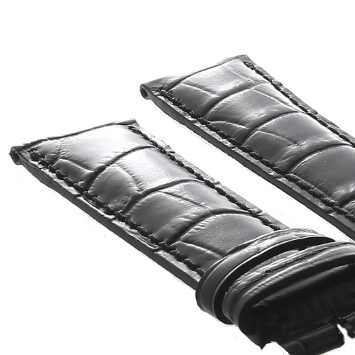Frederique Constant Cinturino FCS-B23x18 Stampa Alligatore Nero 22-18 mm