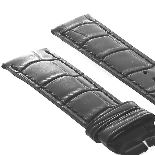 Frederique Constant Cinturino FCS-SB20 x18 Stampa Alligatore Nero 20-18 mm