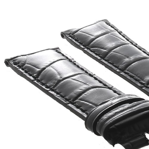 Frederique Constant Cinturino FCS-B20x18 Stampa Alligatore Nero 20-18 mm