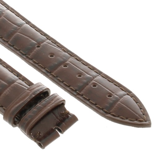 Frederique Constant Cinturino FCS-DBR22x18 Stampa Alligatore Marrone 22-18 mm
