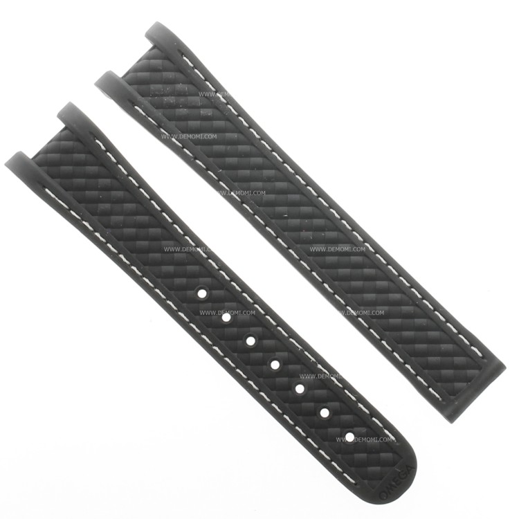 OMEGA cinturino caucciù nero Seamaster Aqua Terra 38mm 220.10.38.20 
