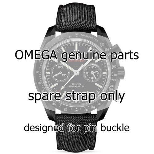 OMEGA cinturino tela tessuto Nero  Speedmaster dark side of the moon 311.92.44.51.01.003 
