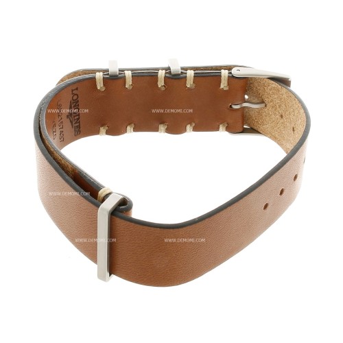 Longines Cinturino L682157437 Pelle NATO Marrone Cognac 20 mm  L2.826.4 Heritage Military