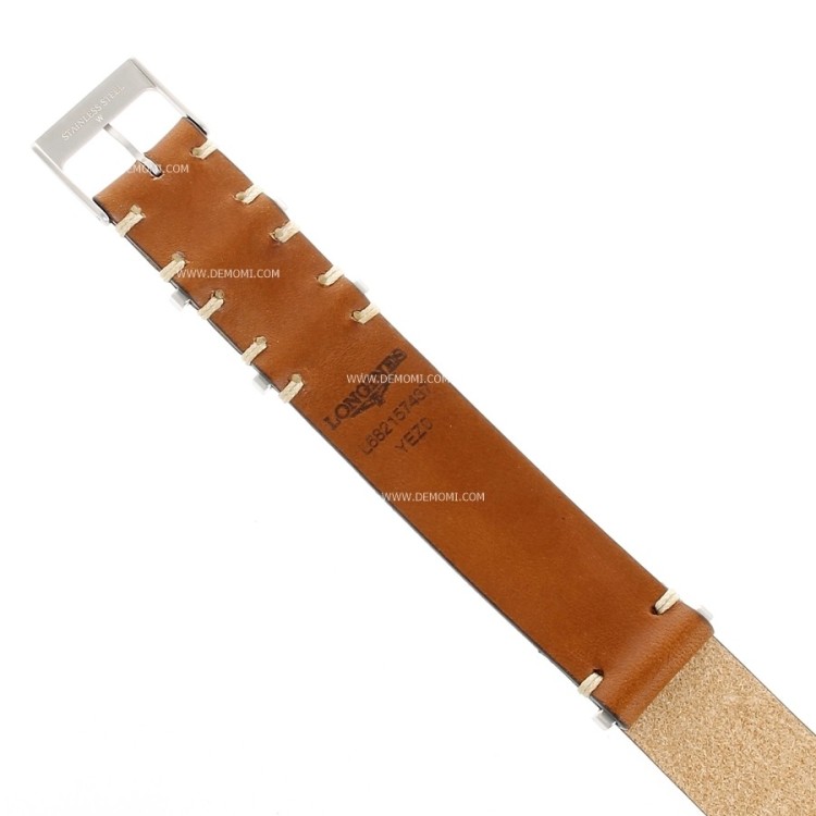 Longines Cinturino L682157437 Pelle NATO Marrone Cognac 20 mm  L2.826.4 Heritage Military