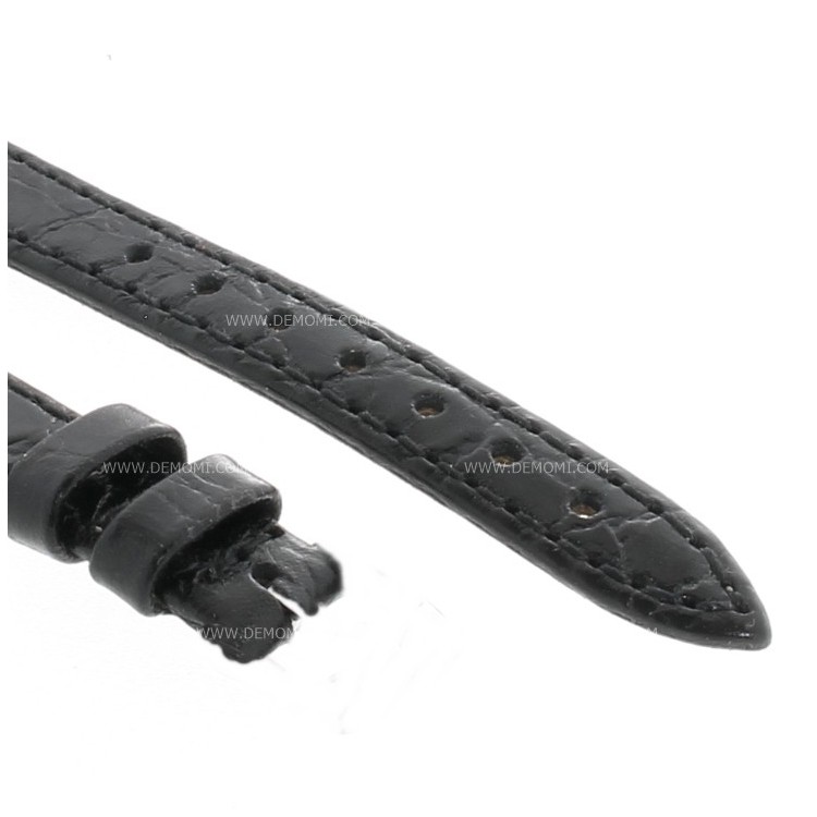 Cinturino Stampa Alligatore Nero Opaco 14/10 mm B30B classico