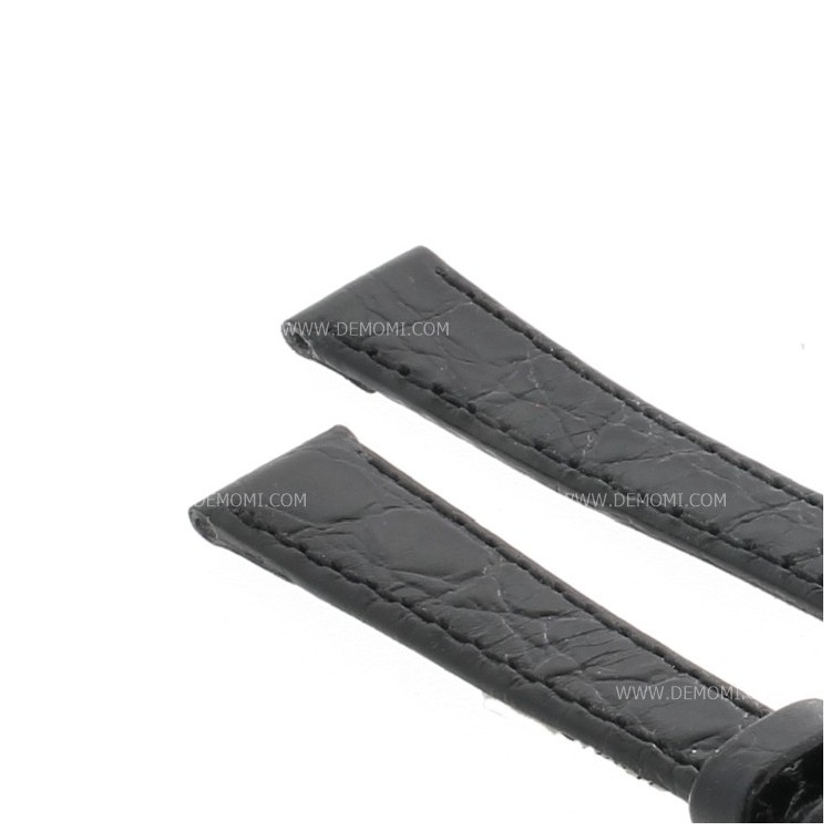 Cinturino Stampa Alligatore Nero Opaco 14/10 mm B30B classico
