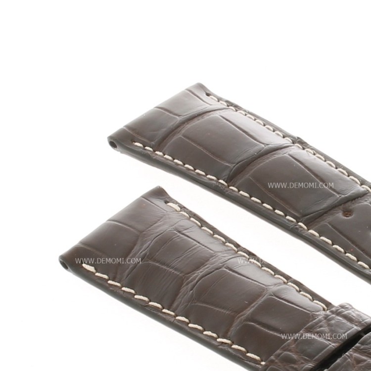 Longines Cinturino Alligatore Marrone Opaco 25/20 mm Heritage Avigation