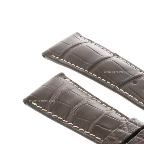 Longines Cinturino Alligatore Marrone Opaco 25/20 mm Heritage Avigation