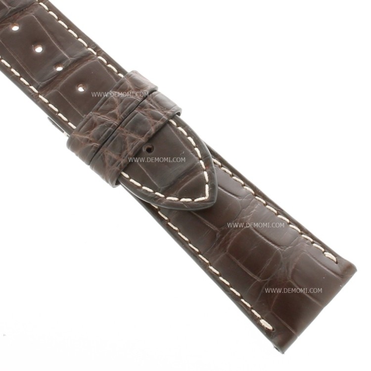 Longines Cinturino Alligatore Marrone Opaco 25/20 mm Heritage Avigation