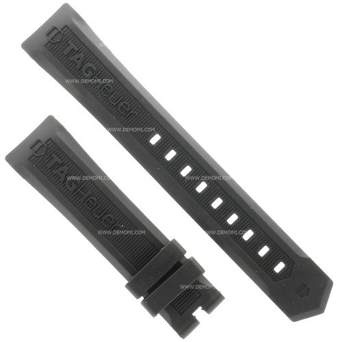 Tag Heuer Cinturino Caucciù FT8010 Nero misure 21/18 mm per Aquaracer