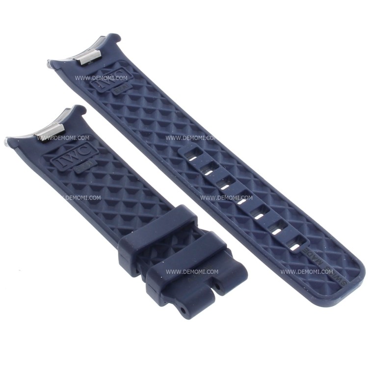 IWC Cinturino Caucciù colore Blu per Aquatimer 3568 3767 Cousteau. Attacco integrato . 22/20