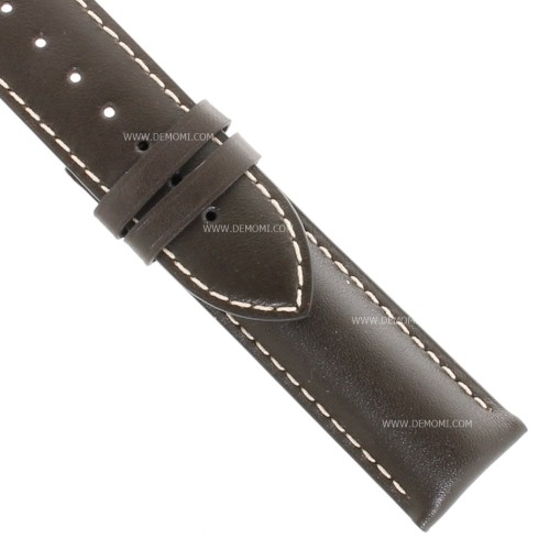Longines Cinturino Pelle Liscia Marrone Opaco con cuciture bianche 21/20 mm Conquest e altri. L682124853