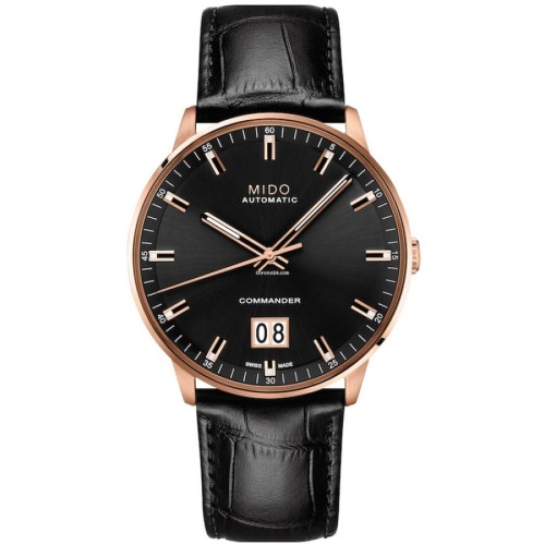 MIDO Commander Big Date M021.626.36.051.00 Automatico Acciaio PVD Nero 42 mm