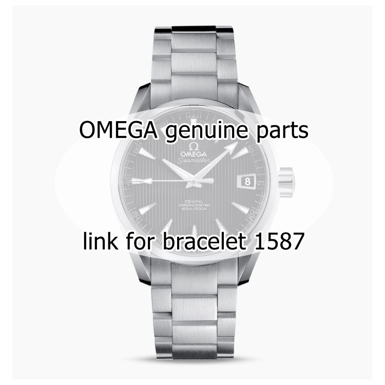 OMEGA Maglia per Bracciale Seamaster misura 17 x 8,2 x 3 mm con Perno e Viti inclusi.