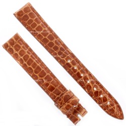 Cinturino Alligatore Marrone Gold Lucido 14/12 B30B forma classica