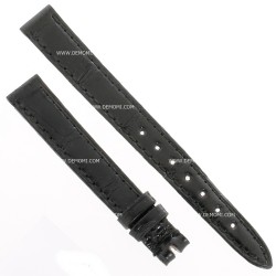 Cinturino Alligatore Nero Lucido 12/10 B30B forma classica