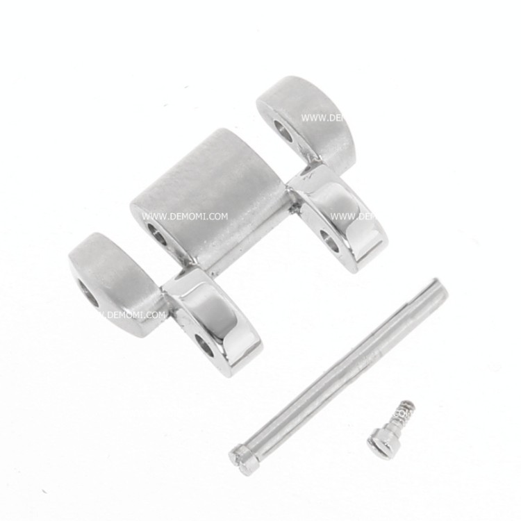 Zenith mezza Maglia per Bracciale Rainbow Mark I e Mark II  acciaio con Viti  . Misure 17,6 x 6,5 x 3,7 mm