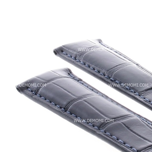TAG Heuer cinturino Monaco alligatore Blu con chiusura
