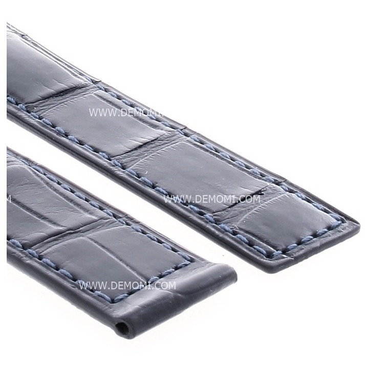 TAG Heuer cinturino Monaco alligatore Blu con chiusura