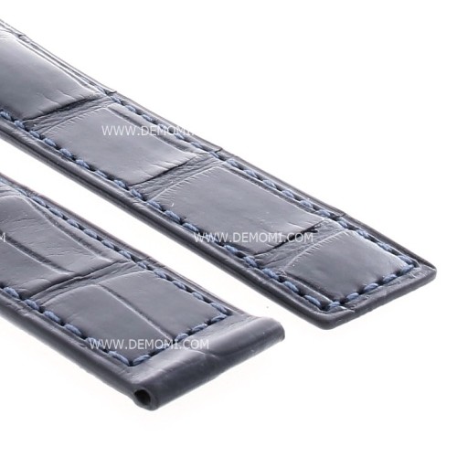 TAG Heuer cinturino Monaco alligatore Blu con chiusura