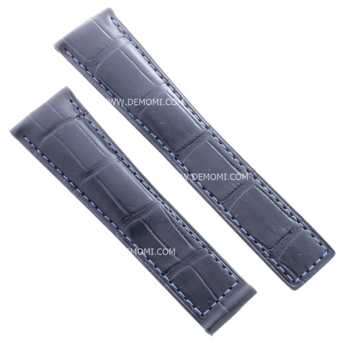 TAG Heuer cinturino Monaco alligatore Blu con chiusura