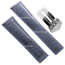 Tag Heuer Cinturino Monaco FC6183 FDA2 Alligatore Blu 22/18 mm