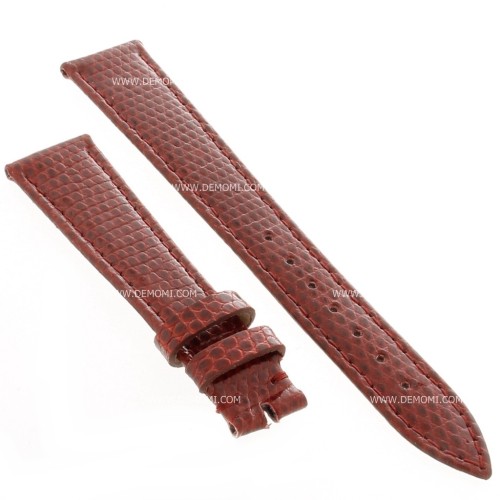 Cinturino Lucertola Bordeaux Lucido 18/14 B25B forma classica