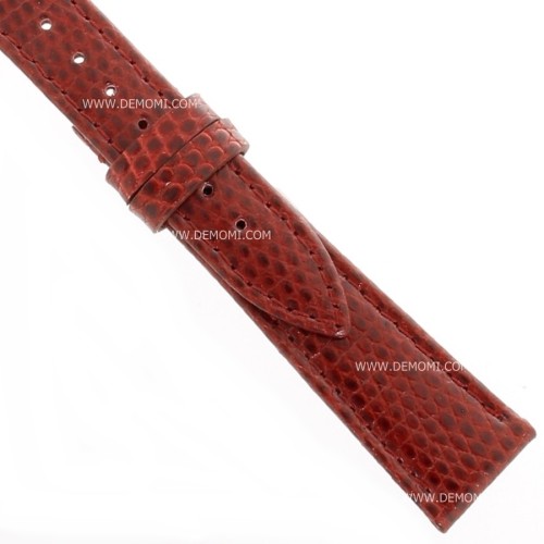 Cinturino Lucertola Bordeaux Lucido 18/14 B25B forma classica