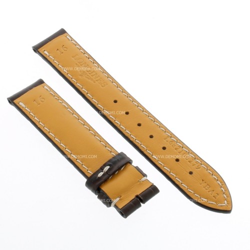 Longines Cinturino Stampa Alligatore Marrone  16/16 mm Evidenza 