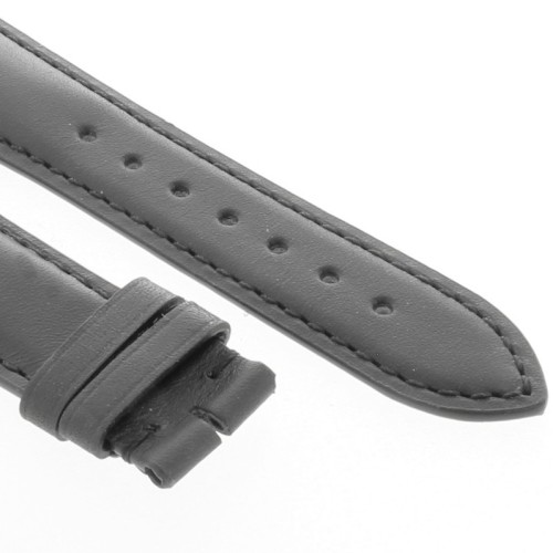Longines Cinturino Pelle Liscia Opaca Nero 20/16 mm Heritage -  black  calfskin leather strap L682101325