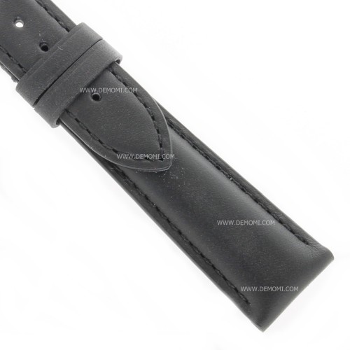Longines Cinturino Pelle Liscia Opaca Nero 20/16 mm Heritage -  black  calfskin leather strap L682101325