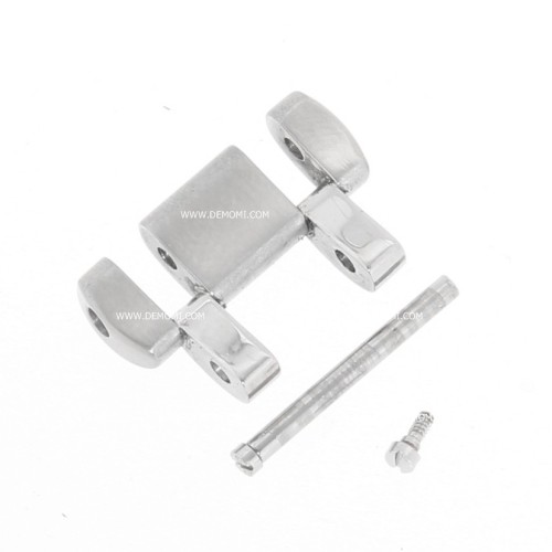 Zenith mezza Maglia per Bracciale Rainbow Mark I e Mark II  acciaio con Viti  . Misure 17,6 x 6,5 x 3,7 mm