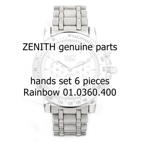 Zenith Lancette set 6 pezzi CATZN per ref 01.0360.410 cronografo Rainbow Acciaio
