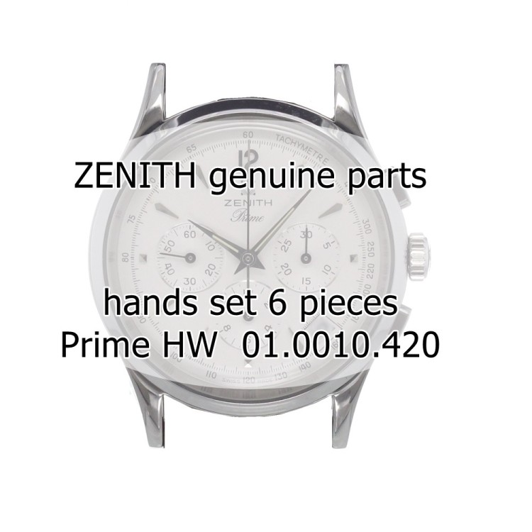 Zenith Lancette set 3 pezzi ZHA0041 per orologio ref 01.0010.420 cronografo Prime